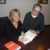 Terry Fallis shows Eileen the tricks of the trade